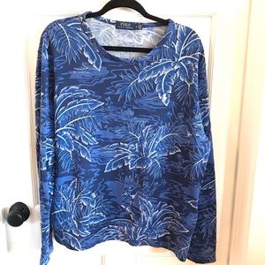 Polo tropical Blue Sweatshirt